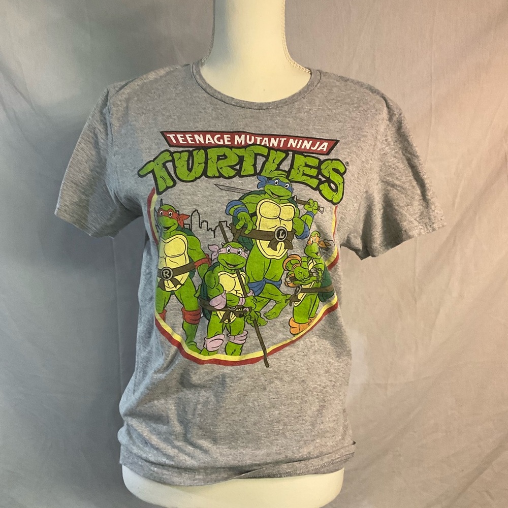 Nickelodeon Gray Teenage Mutant Ninja Turtles Tee